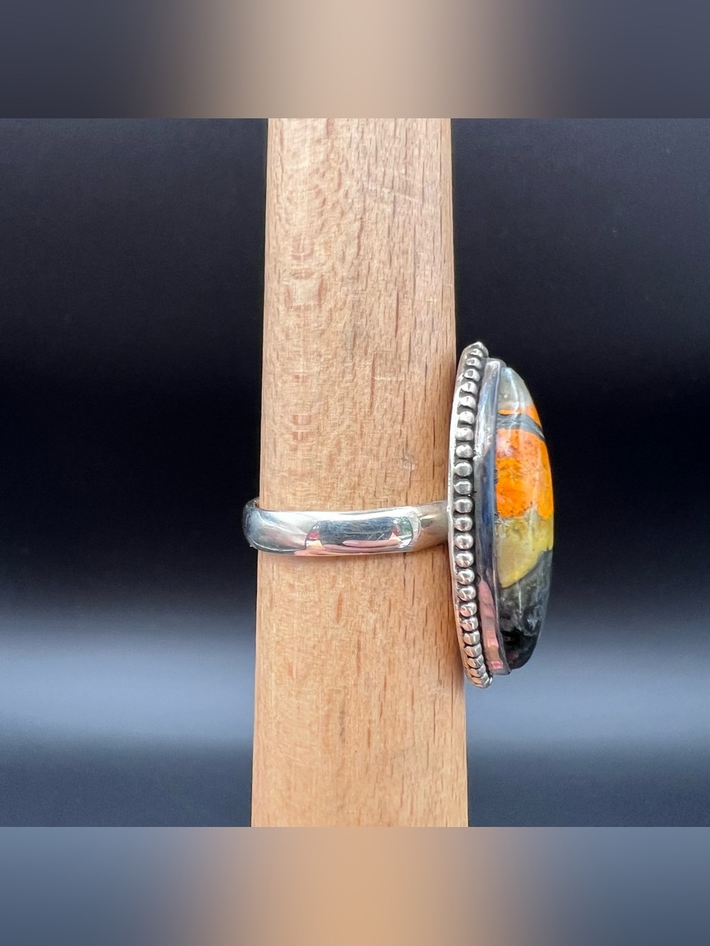 Sterling Silver Bumblebee Jasper Ring - Picture 3 of 6
